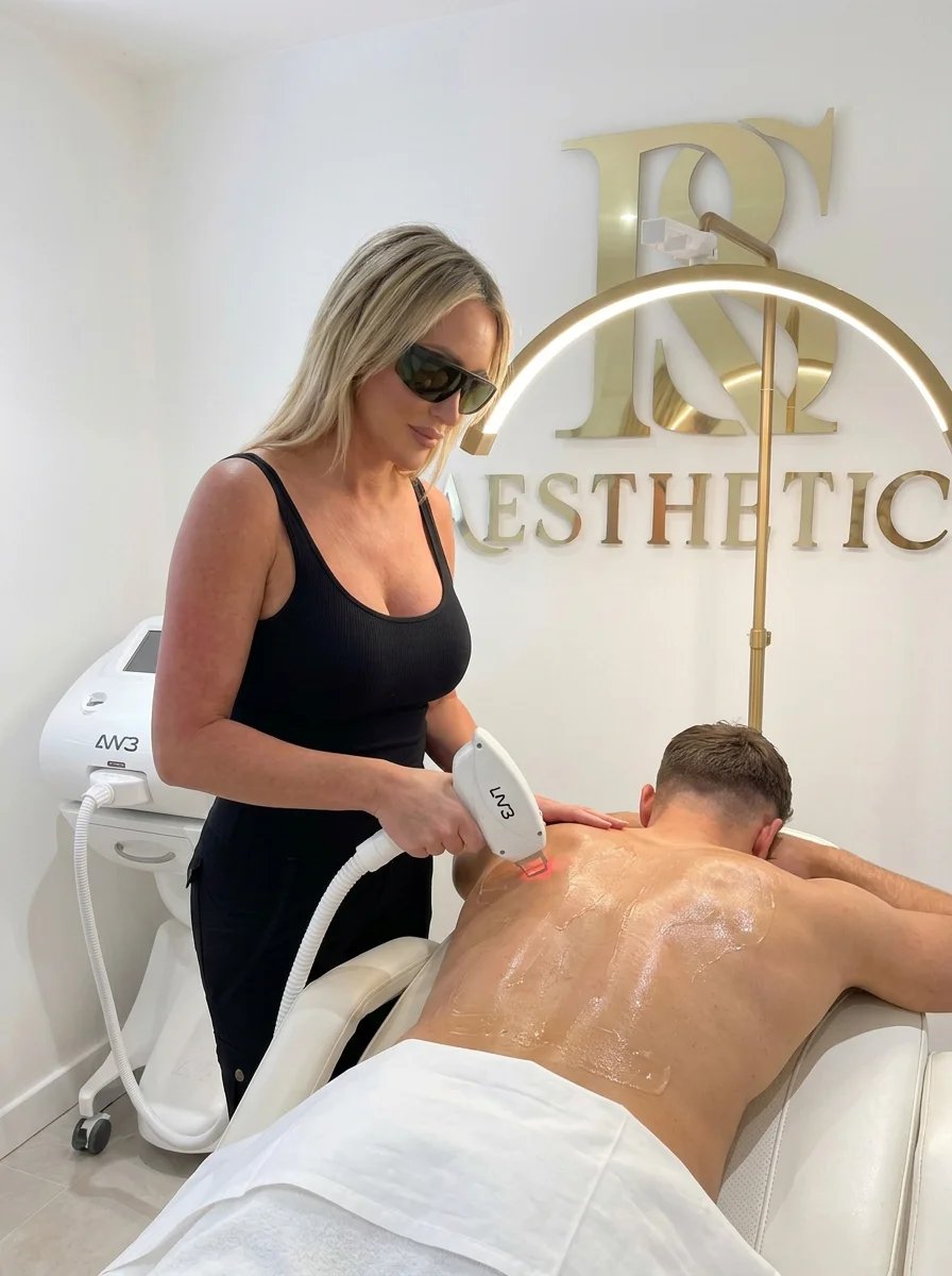 Men's laser hair removal treatment